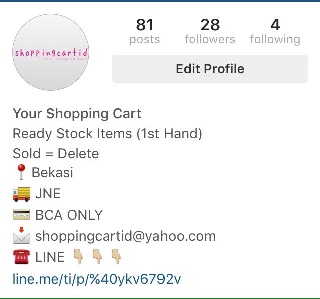 enditarahma's tweet photo. halo teman-teman! follow instagram shoppingcartid yaaa! tq:) https://t.co/zqrJ3hbfGi
