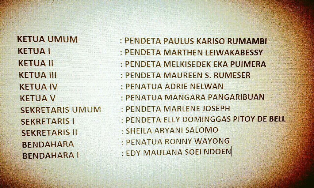 Selamat untuk Fungsionaris Majelis Sinode GPIB ke XX Periode 2015-2020 yang terpilih. Selamat melayani! Gbu.