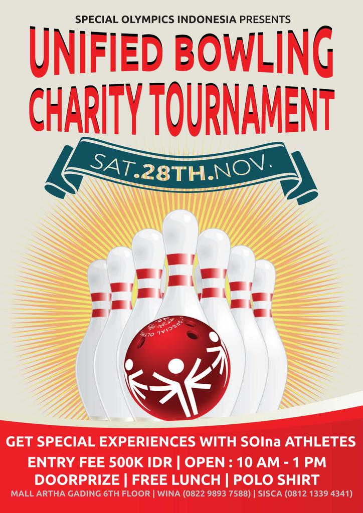 ekypooh's tweet photo. Join us to get special experience with #SOInaathletesatUnifiedBowlingCharityTournament. https://t.co/hDYqiANYSn