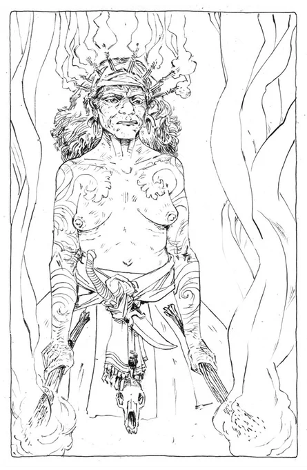 Inktober 30.2 - The Wise Woman 