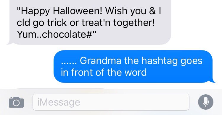 SabrinaAnnLynn's tweet photo. Happy Hallows eve from grandma https://t.co/WuEaM3lFyO