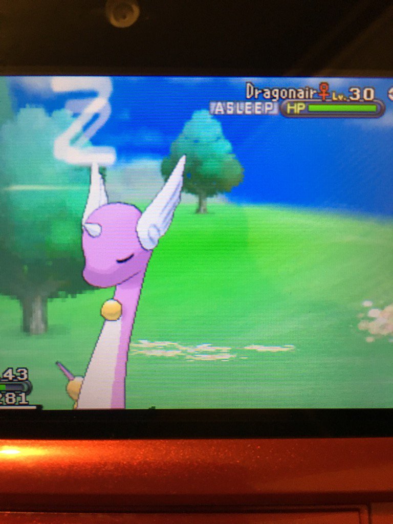 MommaCAT_Raven's tweet photo. Just caught a shiny Dragonair, now named "Bubblegum". I'm so happy right now 😍 #pokemon #ShinyPokemon https://t.co/el5NGTLI0s