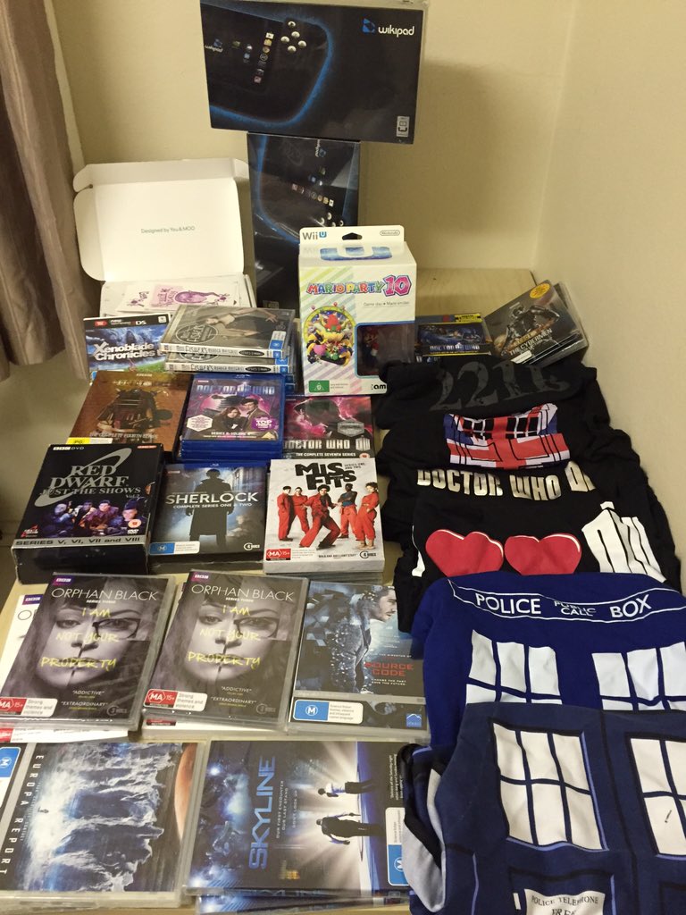 maudesbookclub's tweet photo. Just a taste of the prizes we have for our #ultimatetrivia showdown at @PAXAus 5pm today Wombat Theatre! https://t.co/CH20djmr2S