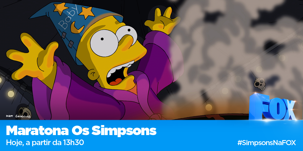 STARChannelBra's tweet photo. Todos prontos para a #SimpsonsMania a partir da 13h30? Usem a hashtag, enviem suas selfies e bom Halloween! D'oh! https://t.co/9KYM8Pvd1K