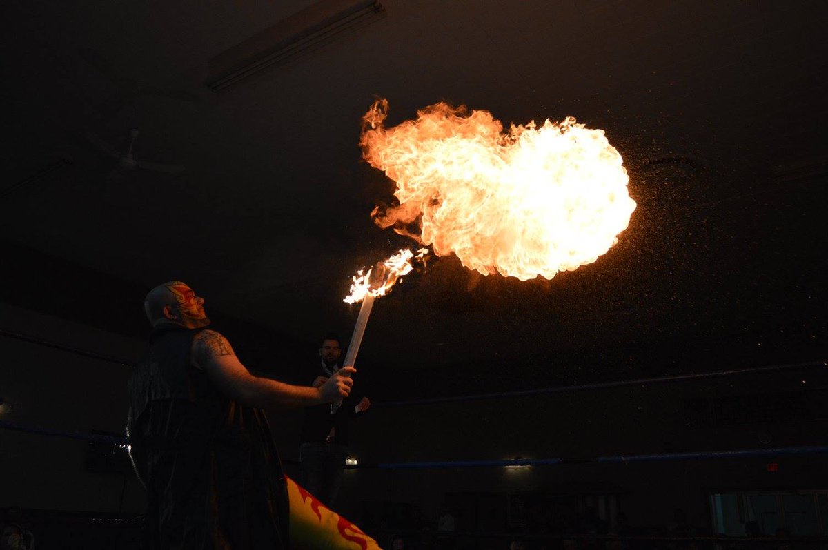 officialmpw's tweet photo. Without a doubt, the man with the most breathtaking entrance in MPW history, FIRESTORM!

Credit: Paul Potvin https://t.co/4uCc7rGlKu