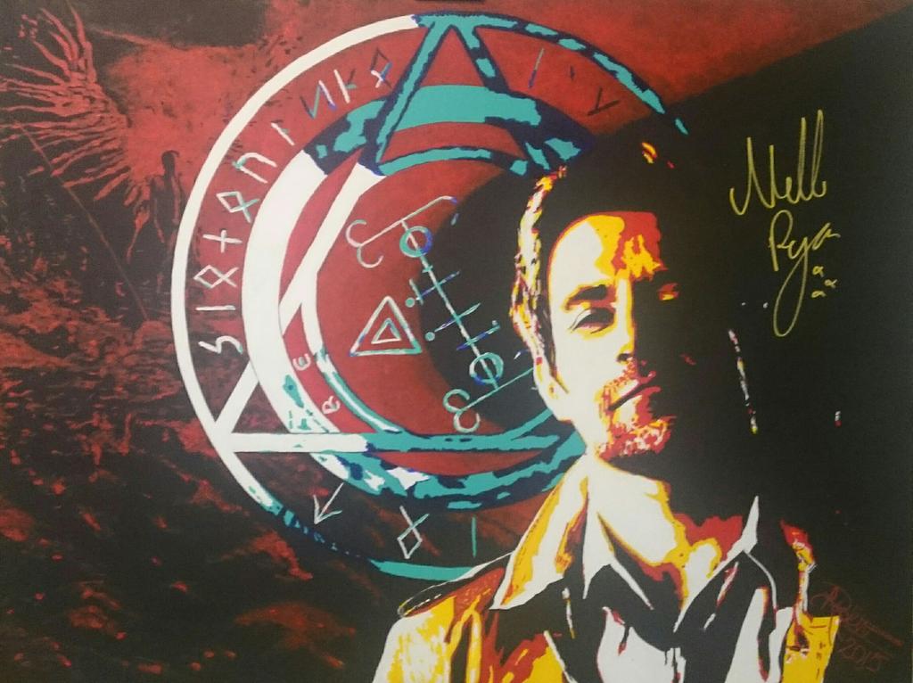LHogarth_Art's tweet photo. Currently on display at #BarAt548 Central Ave St Pete. Only 1wk left to check it out. #MattRyan #Constantine #Arrow https://t.co/bhIwxK652W