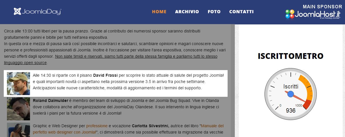 davidfrassi's tweet image. Manca una settimana al JoomlaDay di Firenze. Ultimi posti disponibili, iscrivetevi! joomladay.it