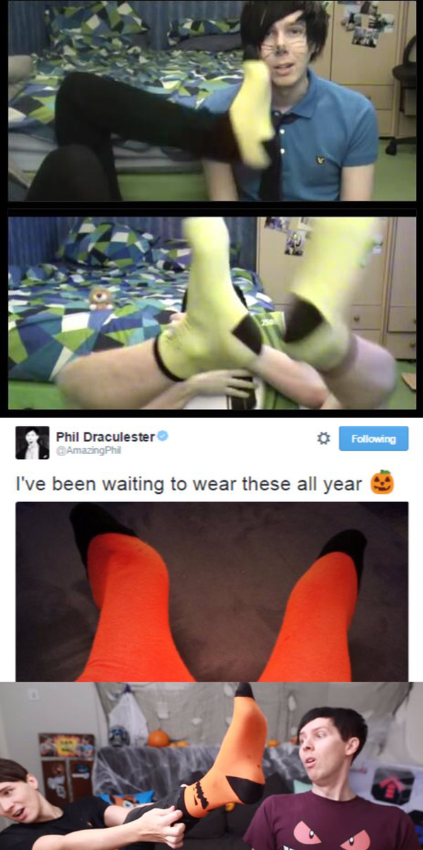 DanAndPhilLIES's tweet photo. tabinof spoiler sort of  //
LIES ! he has no black socks ! #EXPOSED https://t.co/K94pIZahzN