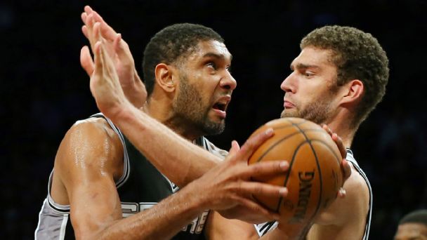 espn's tweet photo. ICYMI: Tim Duncan once serenaded Brook Lopez with Guns N' Roses during a game: https://t.co/CN5CfOcoLf https://t.co/9sOzIQQP93