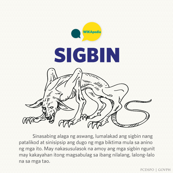 govph's tweet image. WIKApedia mula sa @pcdspo: SIGBIN, isang nilalang ng kababalaghan. facebook.com/wikapediaph