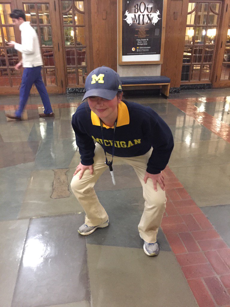 UMInvolvement's tweet photo. Such a surprise to see @CoachJim4UM at #BooMix! https://t.co/hMn8ifaCO2