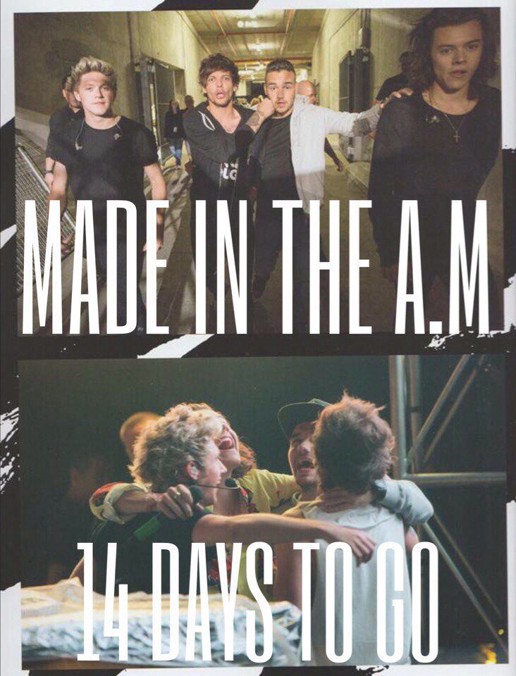 rerrylee's tweet photo. It's just 2 weeks left! Can you imagine?! I'm not okay at all!
#2WeeksUntilMadeInTheAM https://t.co/TJdIOhW8Dc