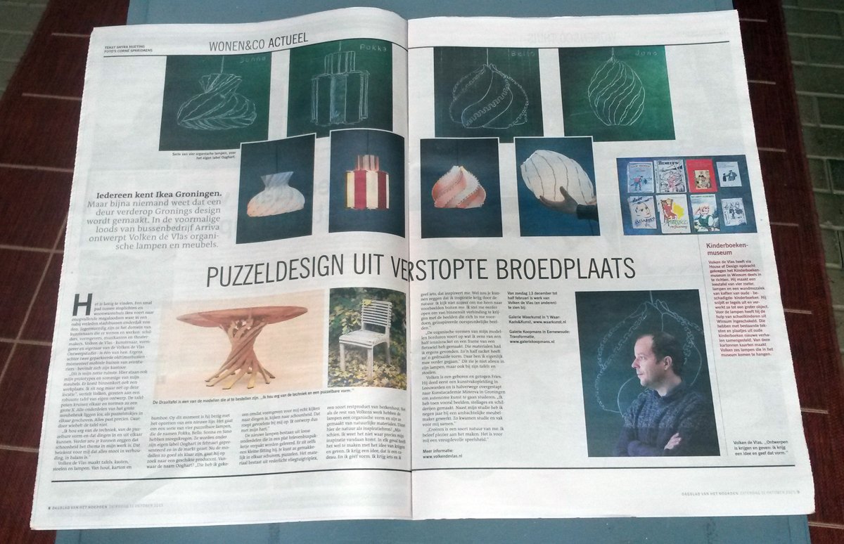 volkendevlas's tweet photo. Dit weekend in de @wonenenco bijlage groot stuk over mijn werk met interview door Shyra Hueting. https://t.co/0sOwbhi7t1