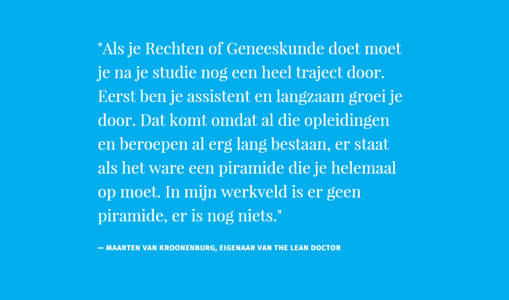 Hoe ga je van start als je werkveld nog niet bestaat? <a href="/TheLeanDoctor/">The Lean Doctor</a> vertelt - vanstarters.nl/interview/maar… #ondernemen