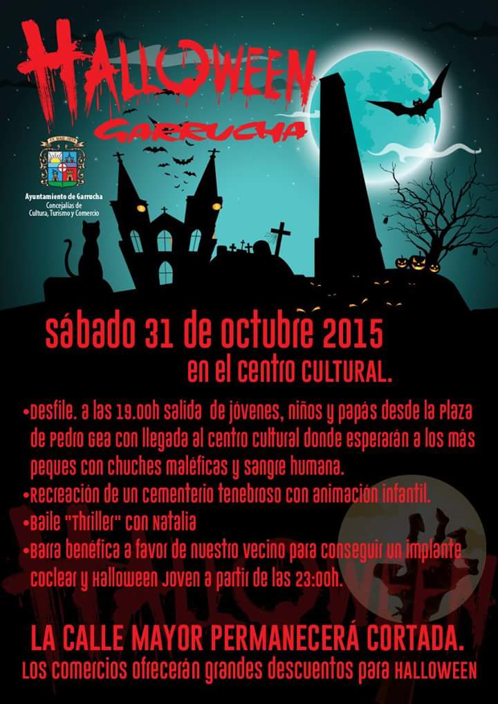 SindEstGarrucha's tweet photo. 👻HALLOWEEN 2015🎃

Pasacalles, Pasadizo del Terror, Fiesta con DJ y mucho más. ¡No te lo pierdas! https://t.co/khMNjW0xbN