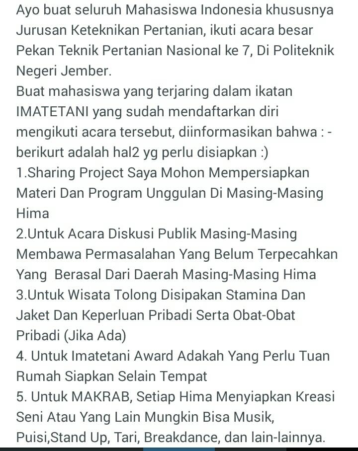 PTPNVII_Polije's tweet photo. @ImatetaniJaya @tepUGM_14 @PERMATEPUNILA @HimmatetaSTIPER @HimatetaUnsri @imateta_usu @himatetalk @HimaTEpUA https://t.co/7HiUjsEj6l