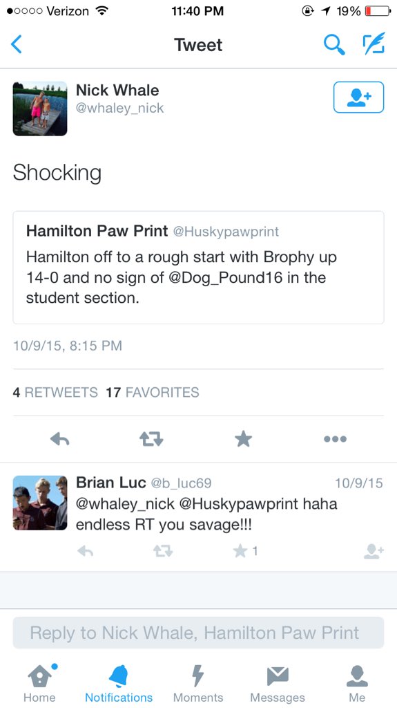 Hamilton Dogg pound tweet media