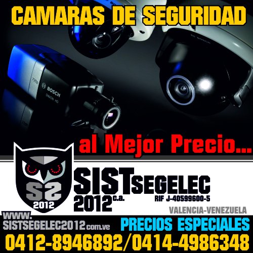 SistSegelec2012's tweet photo. 15)Las Mejores Marcas y a Precios Increibles #seguridad #robo #delincuencia #camaras #cctv #sensores #monitoreo https://t.co/nLD3Uabqi4