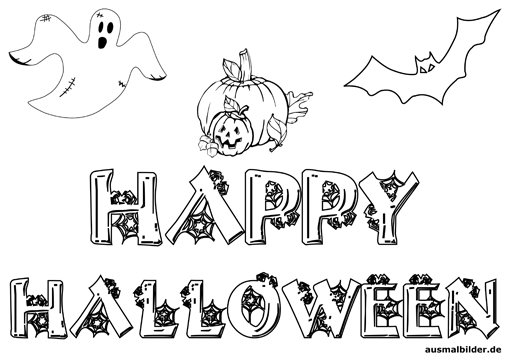 Malvorlagen Halloween Xl