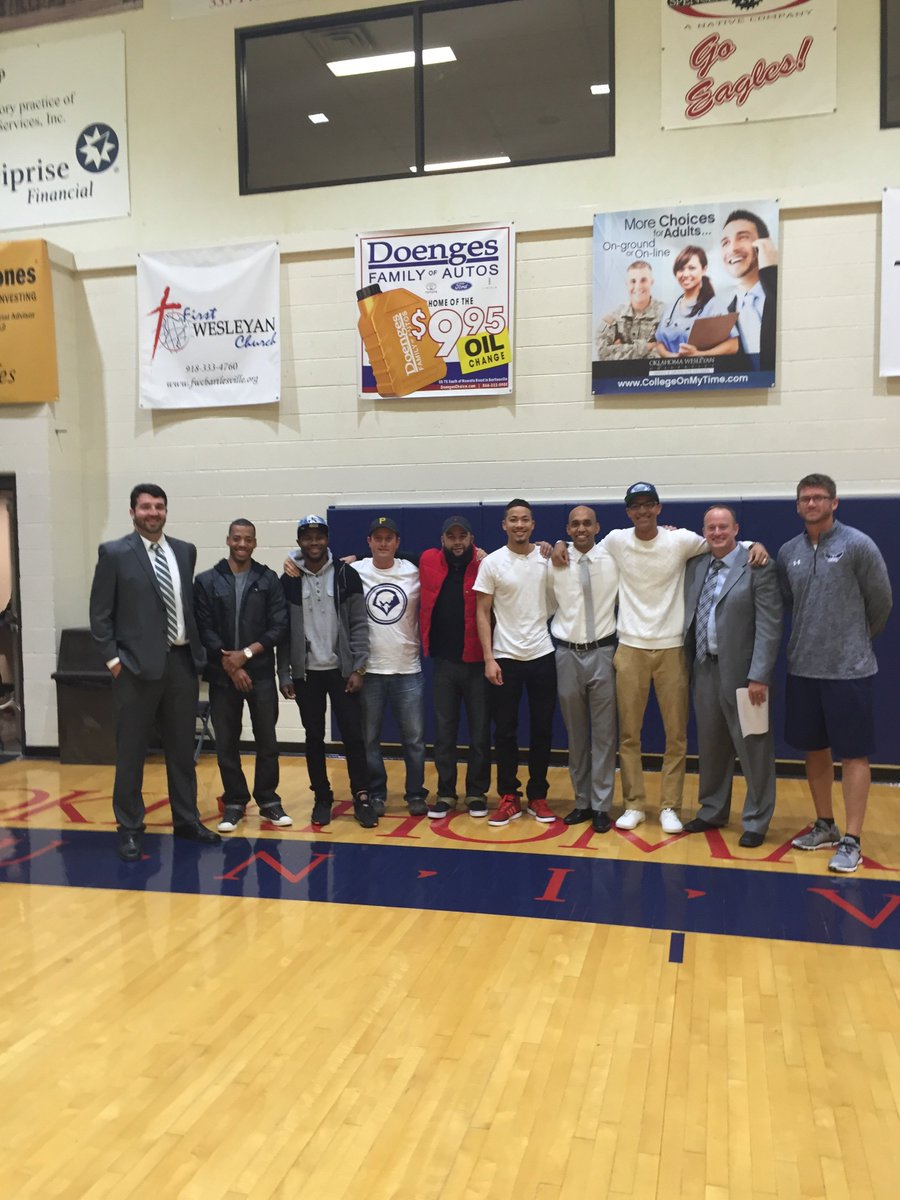 Great having former OKWU players @ tonight’s game. We are a family. Truly what it is all about! #weareokwu #family