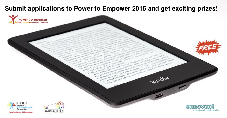 ennovent's tweet photo. Source, submit applications for #P2E2015 until Nov 9 and get prizes such as a Kindle! https://t.co/GBGqstf0D4 https://t.co/ICOw0udcng