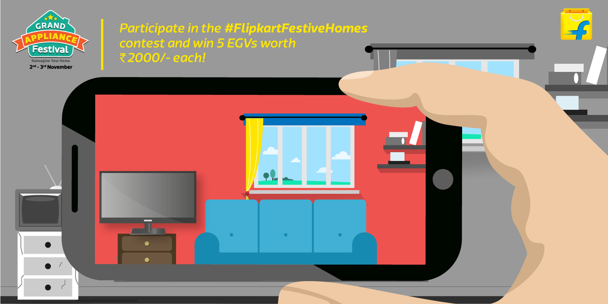 Flipkart's tweet photo. Share your wish list 3 things that will make your home the perfect festive home &amp; win big! #FlipkartFestiveHomes https://t.co/s8imJZiHyR