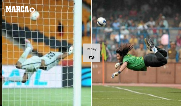JavidePablo's tweet photo. Un portero repite el escorpión de Higuita 20 años después https://t.co/pA3tG5JSN6 https://t.co/rxG9HUau6H