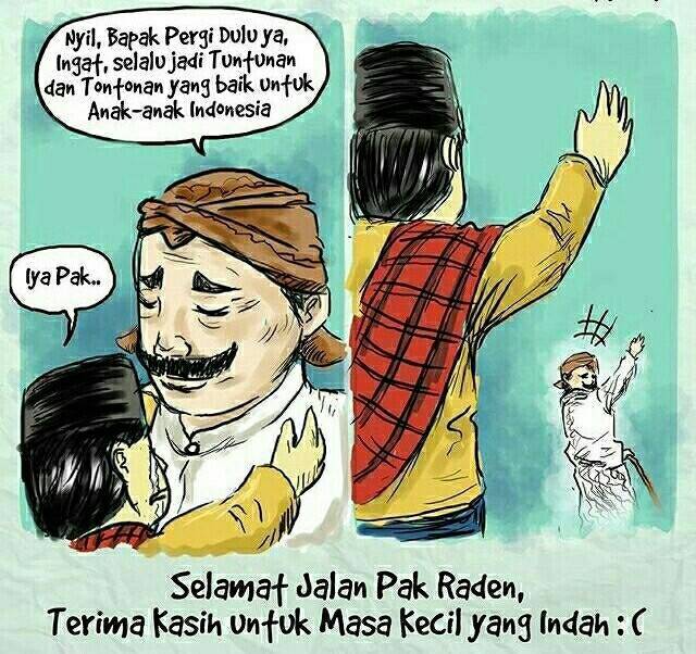 TweetUnited_ID's tweet photo. Selamat Jalan Drs. Suyadi (Pak raden), terima kasih telah menghibur masa kecil kami. Sedih bacanya #RIPPakRaden https://t.co/2j0cJGlcpO