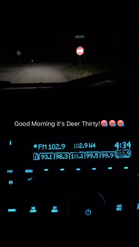 Krys_Michelle's tweet photo. #EarlyMorningSnaps #deerhunting #bowhunting 🎯🎯🎯 https://t.co/dgsSLnoktO