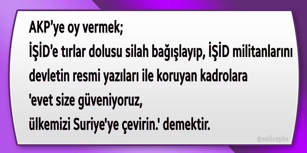 YenenYasemin's tweet photo. #AKPyeOyVermemÇünkü Hiç bir terör örgütüne yardım ve yataklık yapmam.Akp hem pkk hem de ışıdle koyun koyuna @simays4 https://t.co/Y3XQ9a3x5w
