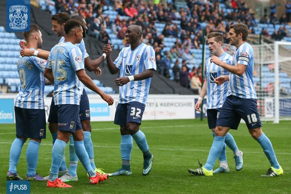 Coventry_City's tweet photo. Tricks AND treats?! The #skyblues take on Peterborough at the @RicohArena today... Make sure you're there! #pusb https://t.co/GG0xM5b5f1