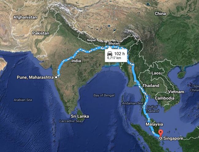 shruta7575's tweet image. Life is a either Daring adventure or nothing!!!

#PunetoSingapore #RoadTrip #8Countries