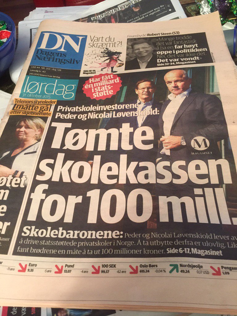 Takk til @DagensNaeringsl for flere avsløringer om #Velferdsprofitørene