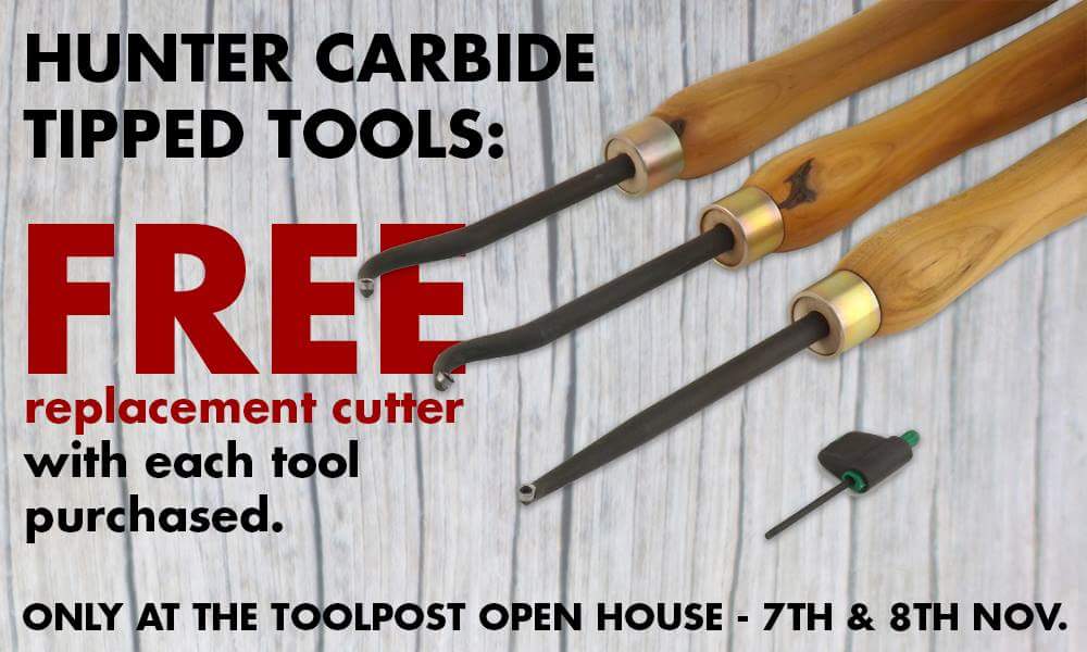 ToolPost's tweet image. Buy any Hunter Carbide Tipped Tool at our Open House next weekend and get a FREE replacement tip with every tool.