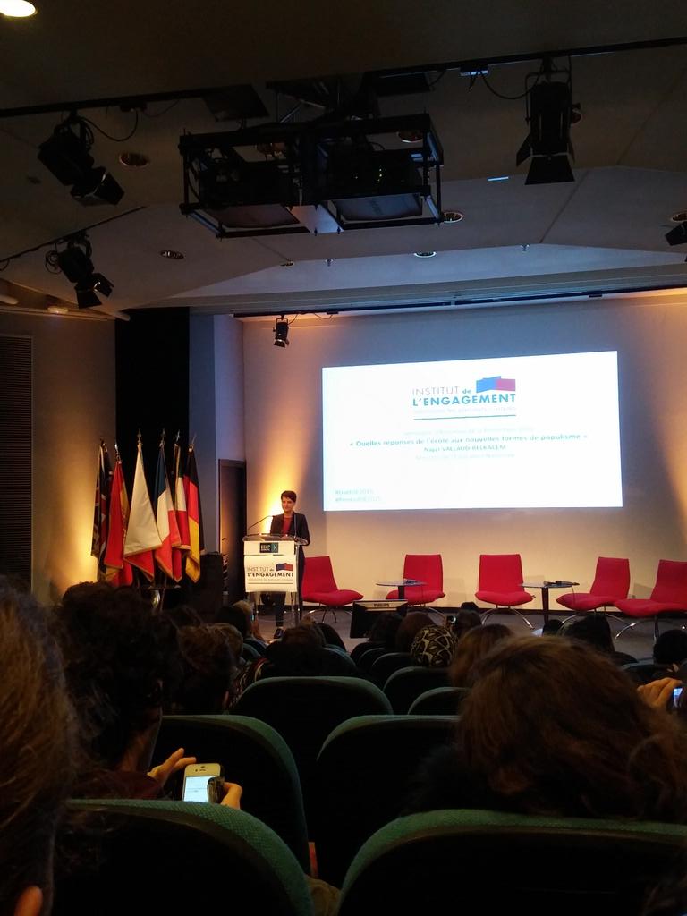 AbdallahSoidri's tweet photo. @najatvb au séminaire de @i_engagement 
"L'école face aux nouvelles formes de populisme"
#LiveIDE2015 #PromoIDE2015 https://t.co/cmZWeL6rwi