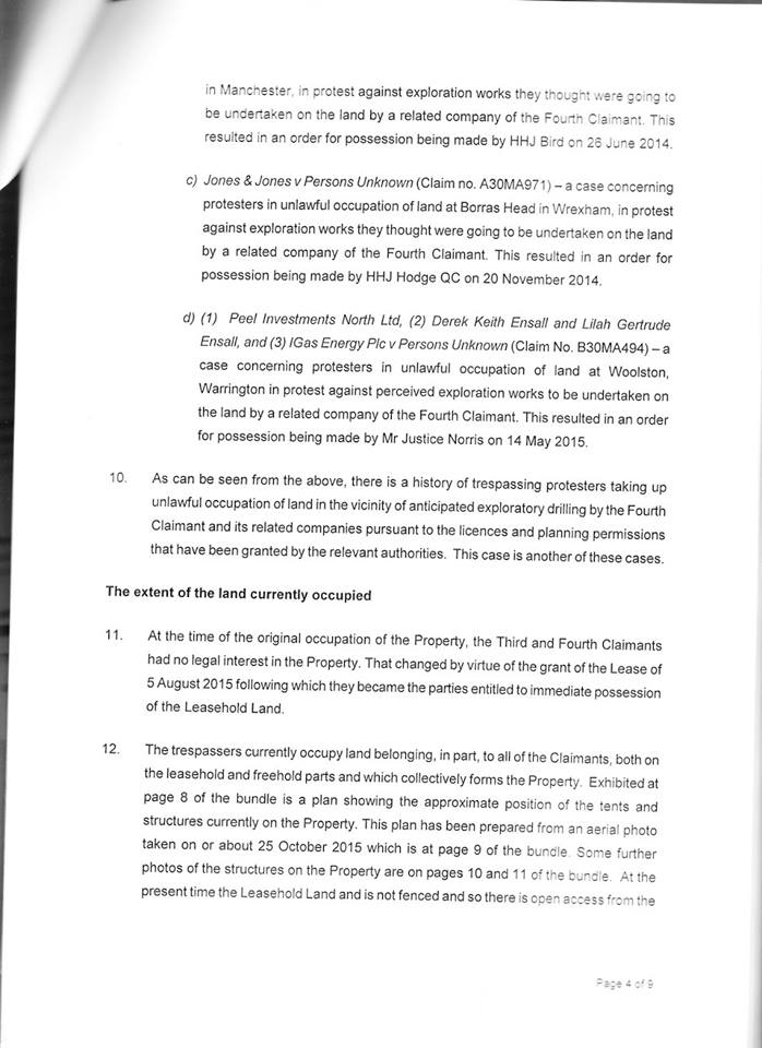 LodgickAL's tweet photo. page 9 to 12 of Upton camp eviction papers. #Upton #Chester #futurefamilyreunion https://t.co/skj2vcsGXW