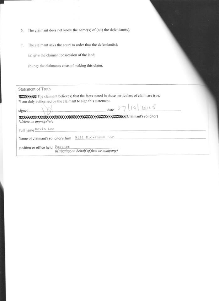 LodgickAL's tweet photo. page 5 to 8 of Upton camp eviction papers. #Upton #Chester #futurefamilyreunion https://t.co/Jp3FKfUJ8w