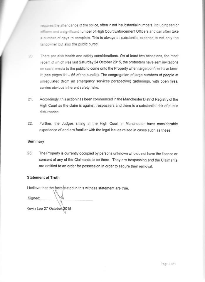 LodgickAL's tweet photo. page 13 and 14 of Upton camp eviction papers. #Upton #Chester #futurefamilyreunion https://t.co/hlhMc6CKhH