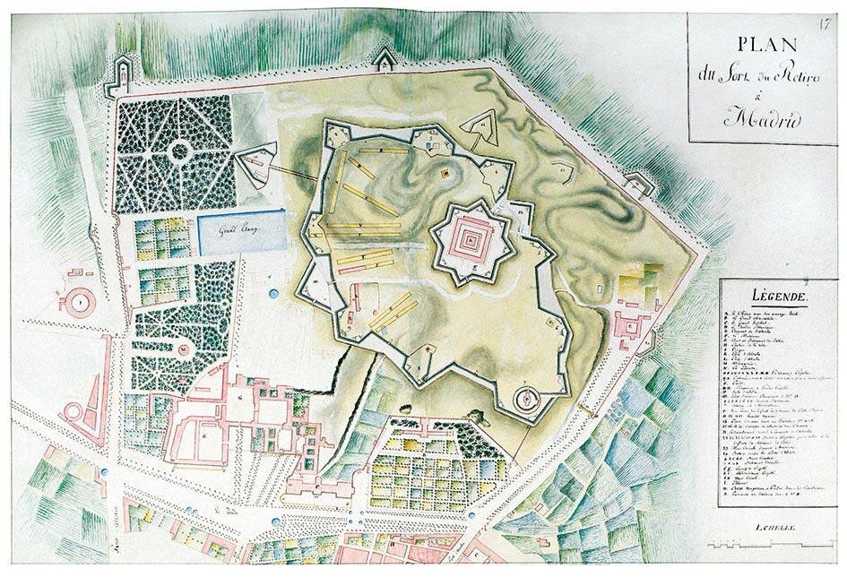 _ElRetiro's tweet photo. Un día como hoy, de 1812, los franceses se rendían en el Retiro ante las tropas inglesas. Así lo tenían fortificado https://t.co/PZd2nswhHq