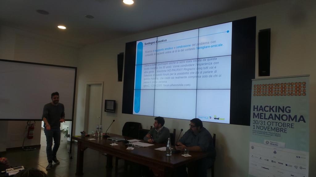I3dApp's tweet photo. "La prima cosa che accade online tra pazienti è il sostegno emotivo, perchè la paura porta alla condivisione" https://t.co/JTT2N0OsPz