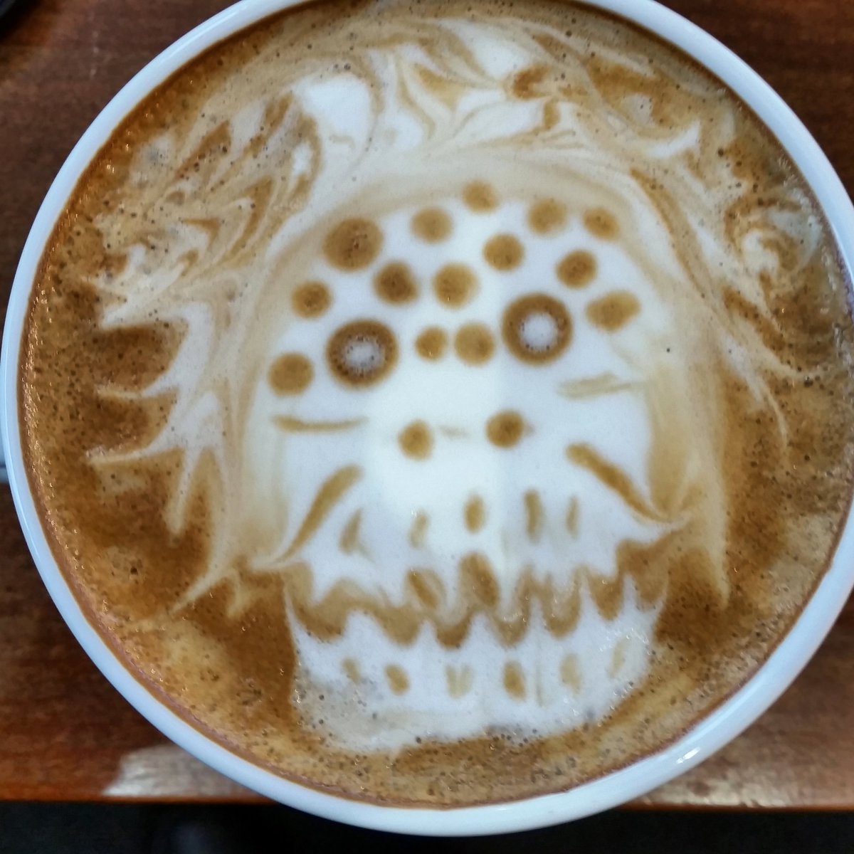 TheCreepyTrees's tweet image. #HappyHalloween candy and monsters everywhere! #drawing #latteart #horror