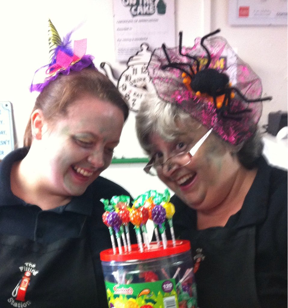 thefillingstn's tweet photo. Happy #Halloween to all our customers. 
We have lollipops for any children calling in today. https://t.co/IsAMNQQQCh