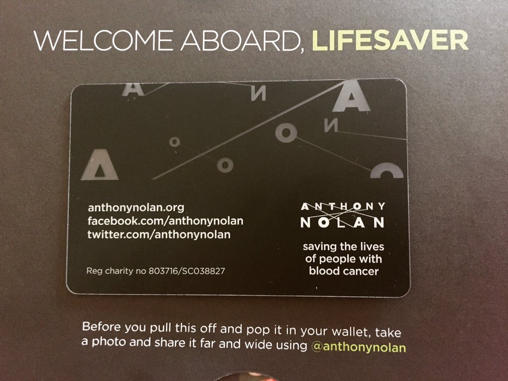 Jadee_ellen's tweet photo. Officially registered ❤️ #anthonynolan #anthonynolanregister @AnthonyNolan https://t.co/jqceC4H5mS
