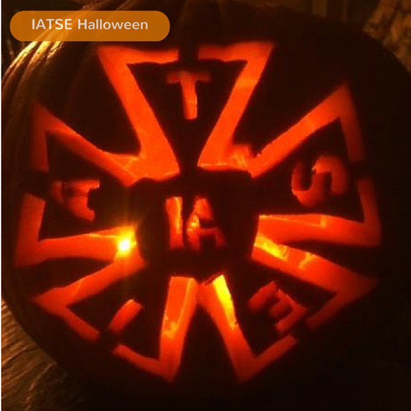 IATSE's tweet photo. Happy Halloween! Have a spooky and safe night, and try to not overdo it on the candy this year. 🎃 https://t.co/cMxgVa53Cg
