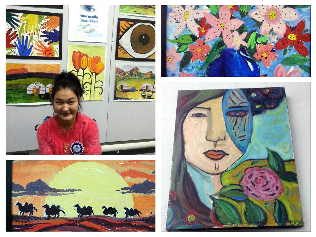 Ч.Энхсайхан саажилттай болохоор амаараа зурдаг, гайхалтай. Энэ зургууд хамгийн их таалагдсан. #Энэ_бол_би