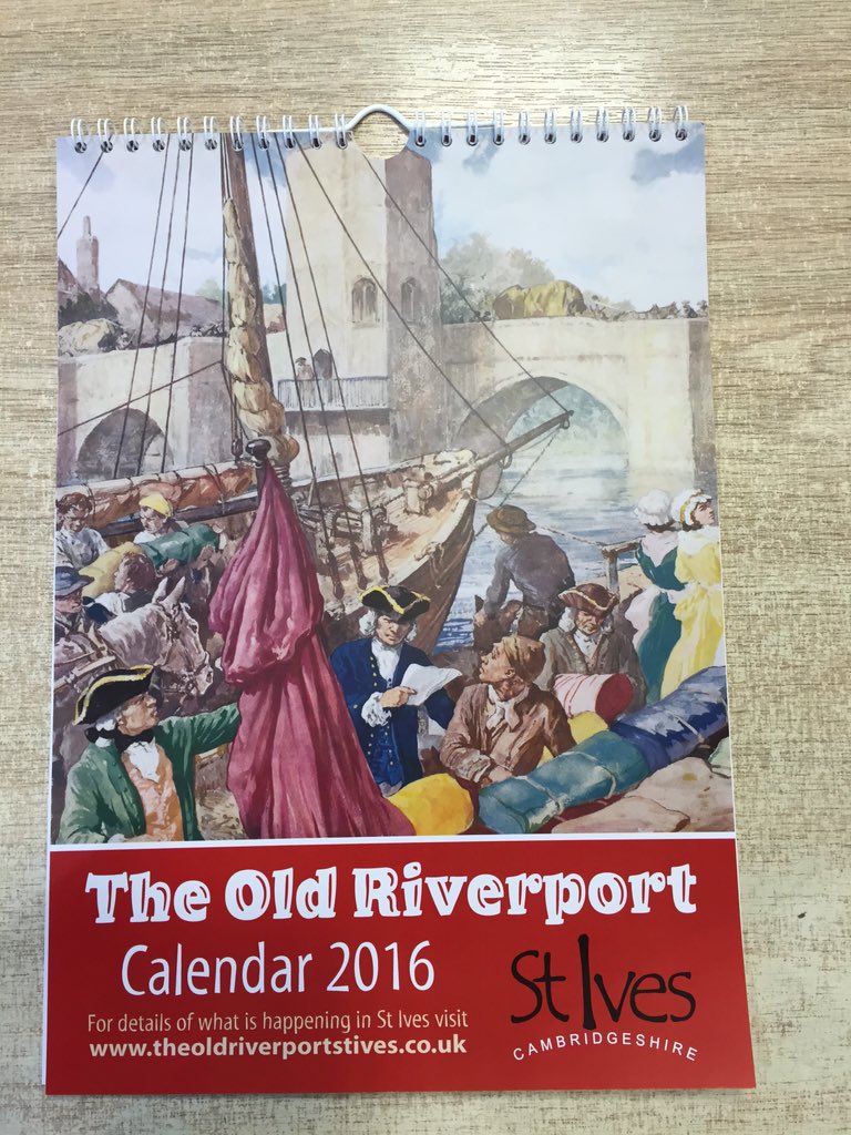 The Old Riverport, St Ives, 2016 calendar now available at Just Cards and Thorntons. Only £8.50