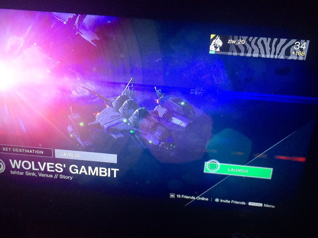 Griffzee's tweet photo. Second #Destiny Character rocking the vintage Crota Ship! #gottaloveit #ps4 #ShouldIStream? https://t.co/ihL8b3nyNa