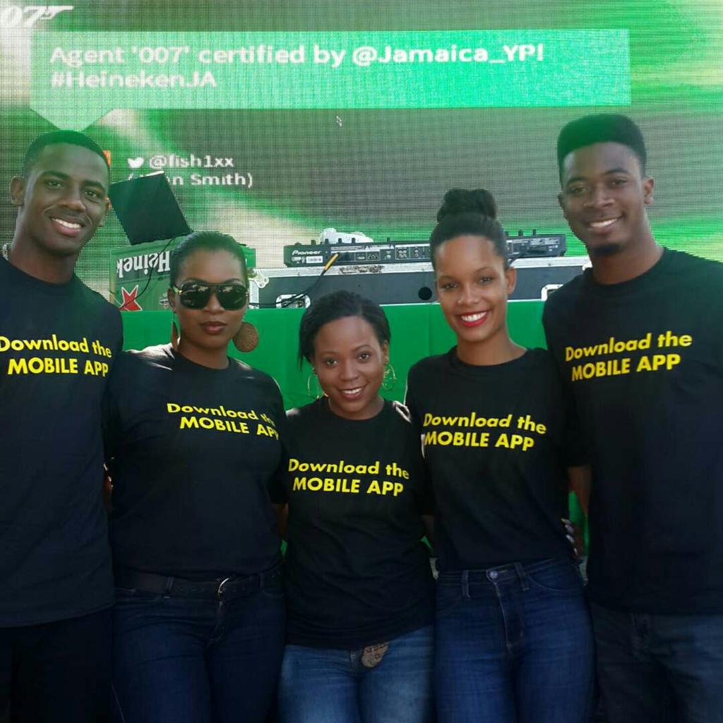 CSS_UWIMona's tweet photo. #CSS2015 team taking over JoJo's Jerk Pit! Guess where we'll pop up next! Download the @Jamaica_YP app!
#HeinekenJA https://t.co/UxxLTUaPvI