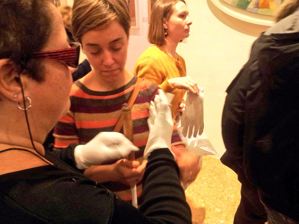 MuseiSenza's tweet photo. Pronti per #toccare l'opera originale di Max Ernest @GuggenheimPGC #doppiosenso #accessibilità https://t.co/0SLFeG13M0