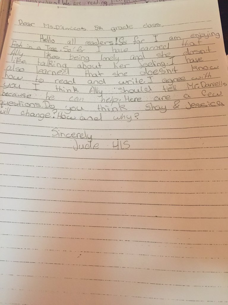 adventuresof4LS's tweet photo. Response to @5thGradeTartans from Jude #GRAFIAT https://t.co/qM9BycqWlh